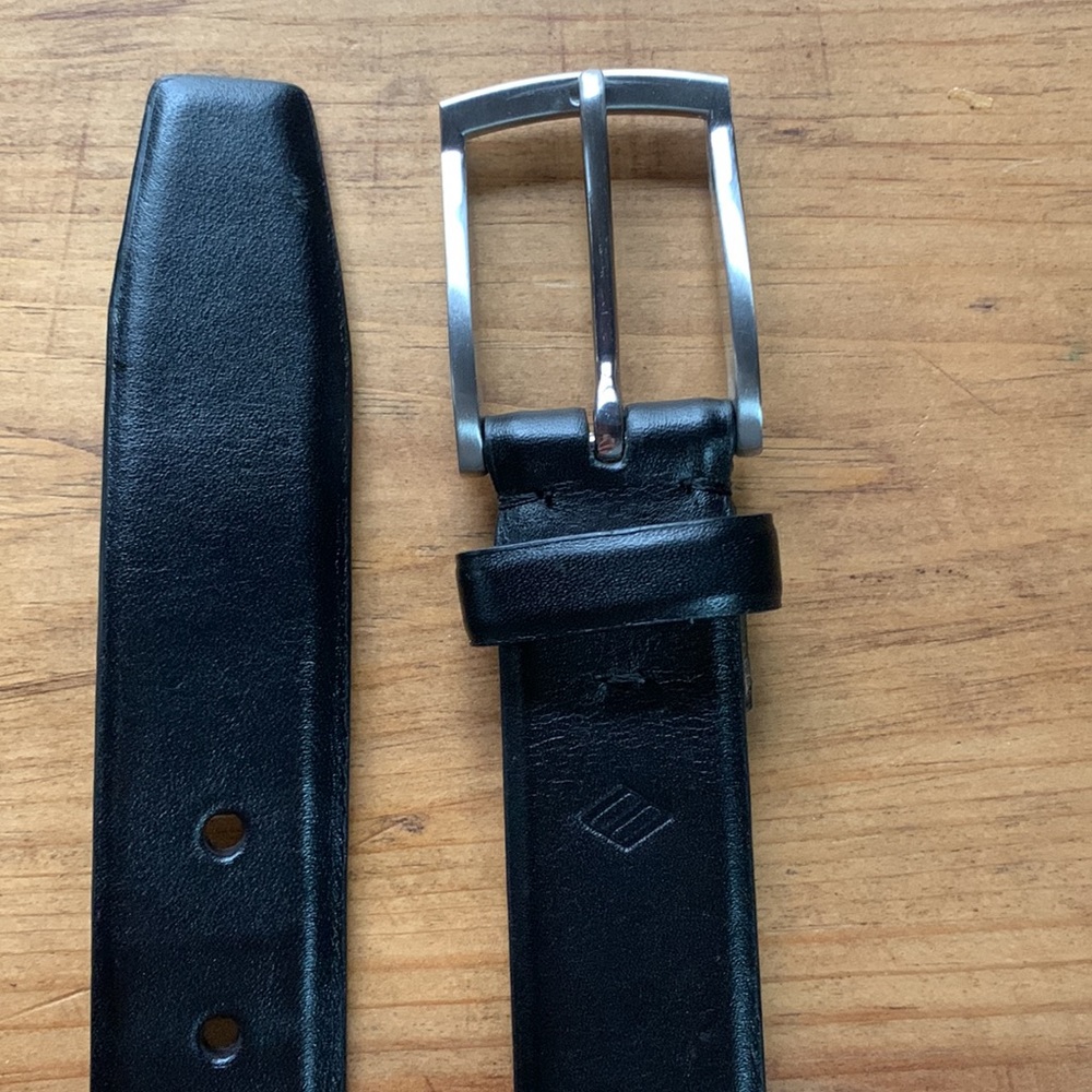 Joseph Abboud genuine leather belt - black size 40 - Picture 2 of 5